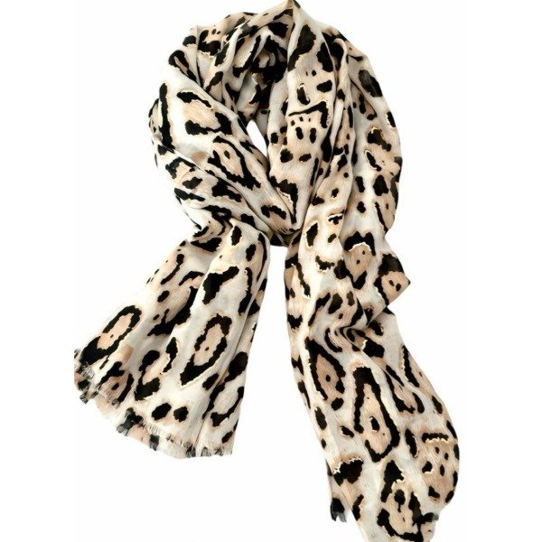 Producto - Pashmina Animal Print Dorado - Clarito