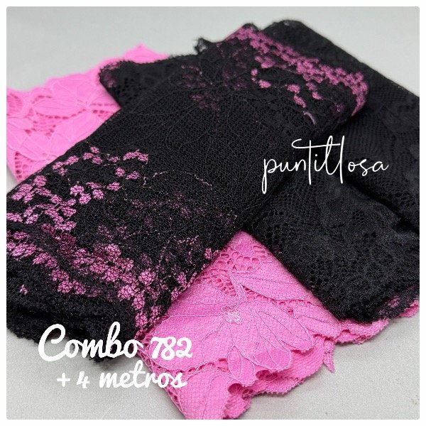 Producto - Combo 782- Puntillas Surtidas +4 metros