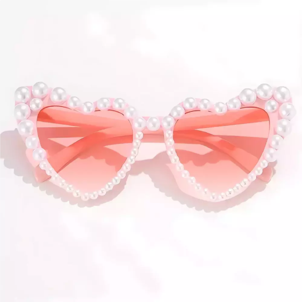Producto - Anteojos de corazón con perlas