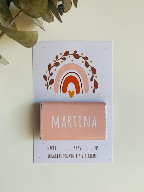 Producto - Tarjeton con chocolatin x 10 und