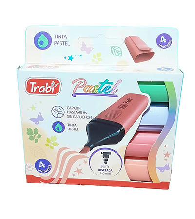 Producto - Resaltador TRABI hightexter PACK x 4 - 1