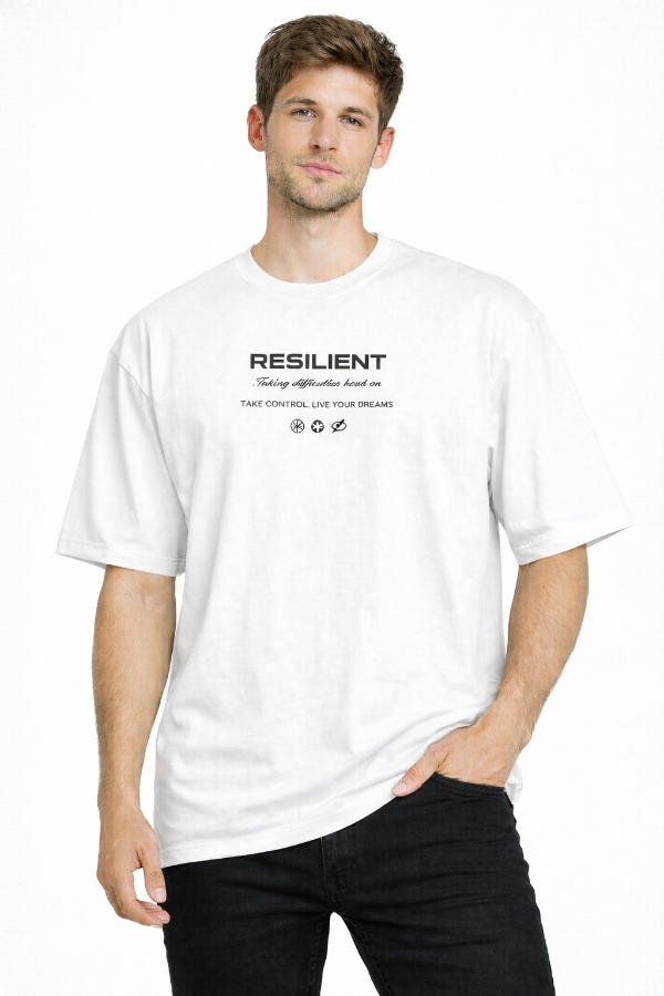 Producto - Remera Oversize Resilient Blanca