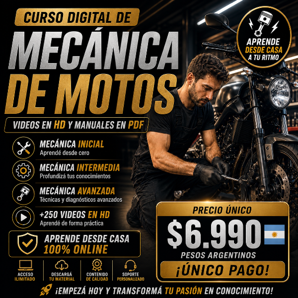 Producto - CURSO DIGITAL - MECANICA DE MOTOS