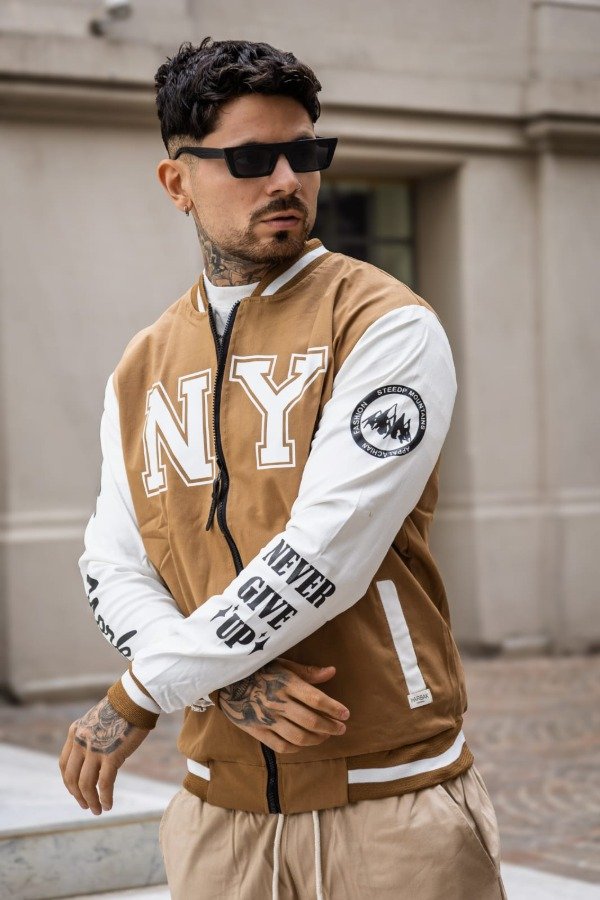 Producto - LINEA GABRIEL Campera gabardina combinada