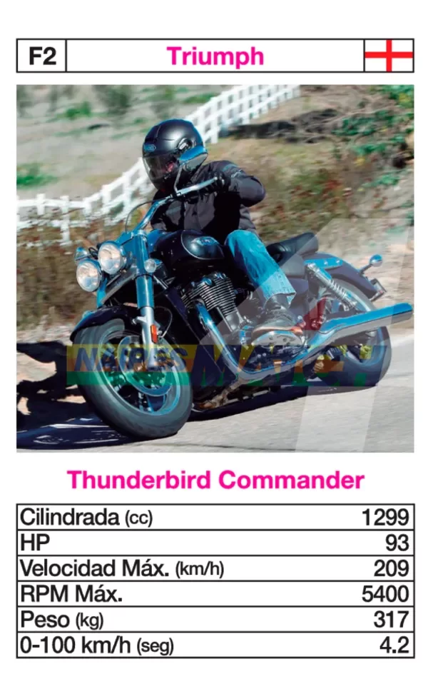 Producto - Cartas Motos Cruiser - Match4 - 2