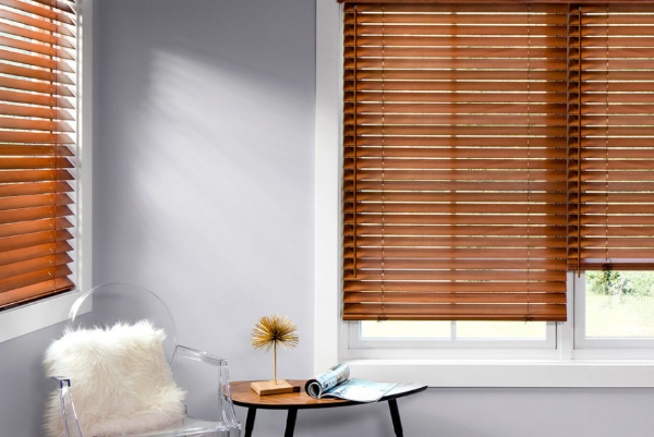 Producto - Cortina Americana/Venecia de madera o PVC simil madera