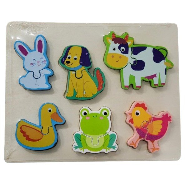 Producto - Rompecabezas 3d Encastre Bloque Madera Montessori 1 A 3 Años - 5