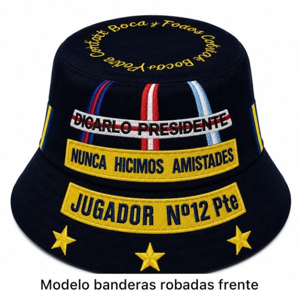 Producto - Piluso Bordado Banderas