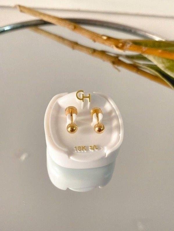 Producto - Abridor bolita 4 mm oro 18 k