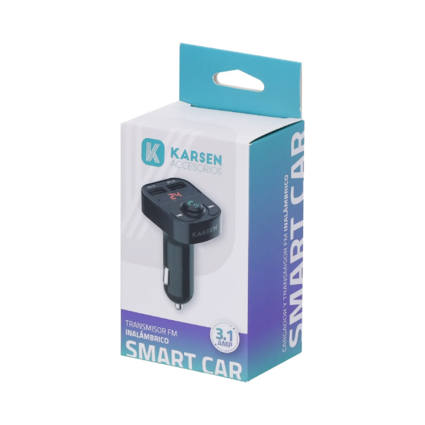 Producto - Cargador 12V Smart Car con Transmisor FM