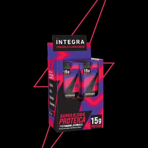 Producto - Barra Proteica Vegetal sabor Pasta de Maní y Arándanos