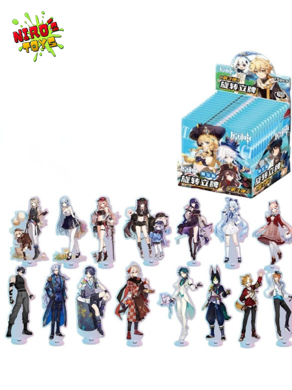 Producto - Figuras de acrílico set x15 (8-12cm) Mod. 2 - Figura Genshin Impact - Nirostoys