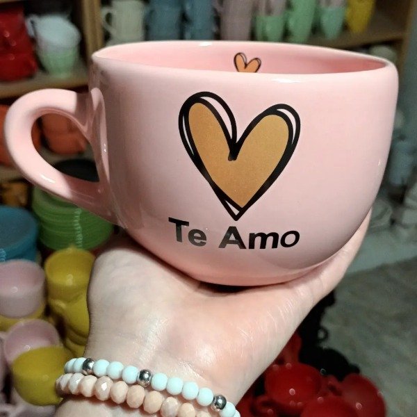 Producto - TAZON XL COLOR ROSA AMOR 7