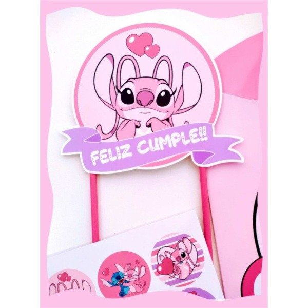 Producto - Topper Torta Ángel Stitch