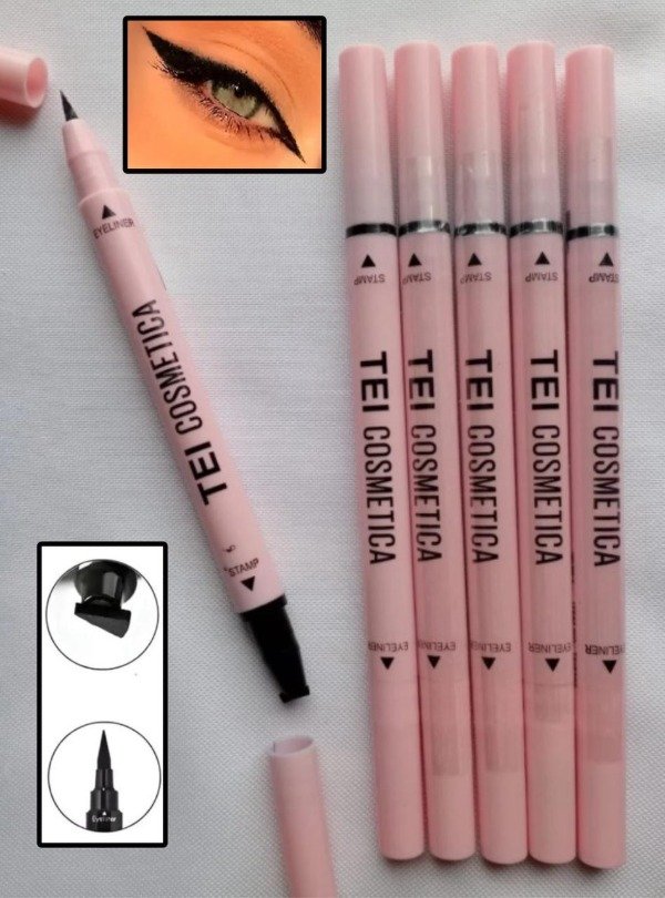 Producto - Delineador fibra doble punta + sello