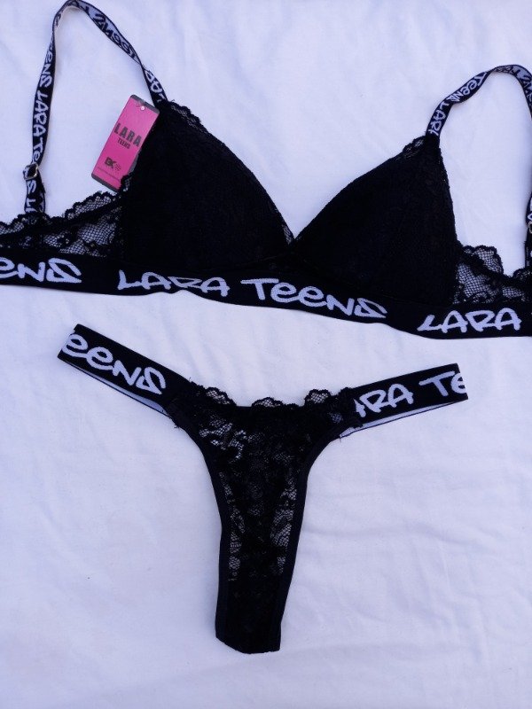 Conjunto tasa soft de encaje lara t.90