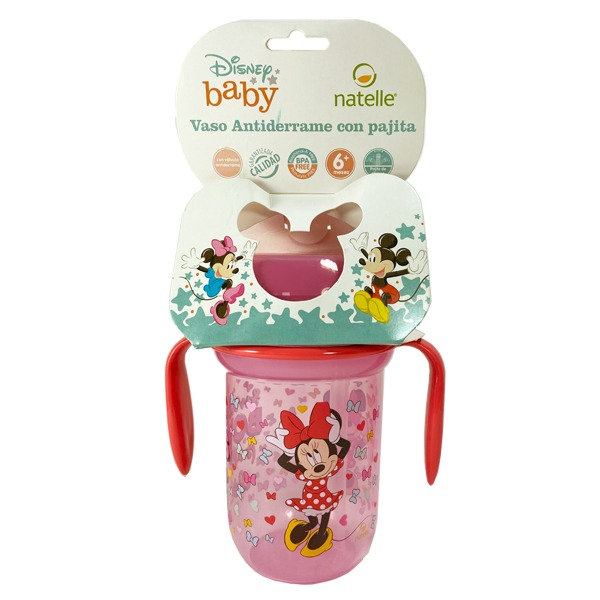 Producto - 9338 VASO C/PAJITA ANTIDER.MINNIE