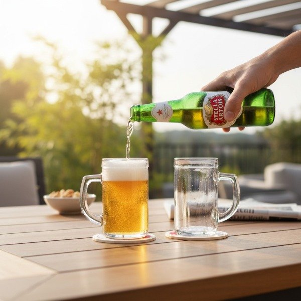 Producto - SET DE 2 CHOPP PRAGA DE VIDRIO 400 CC EN CAJA