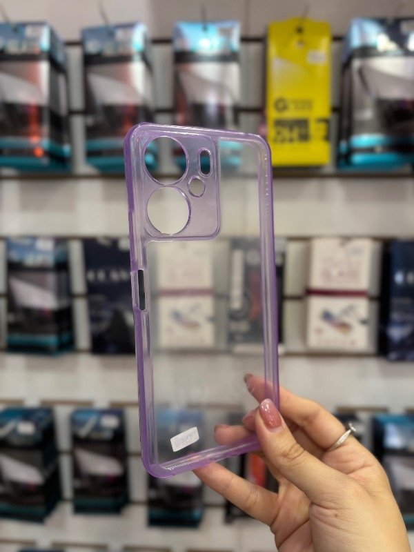 Producto - Case transparencia lila Redmi 14C