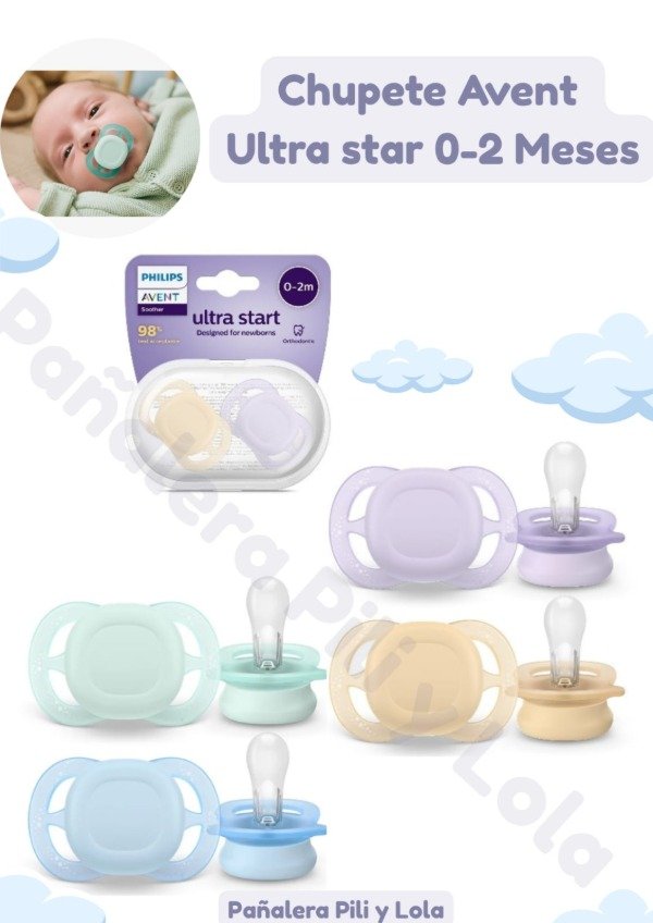 Producto - Chupete Avent Super Star 0-6 Meses (Consultar mod disponible)