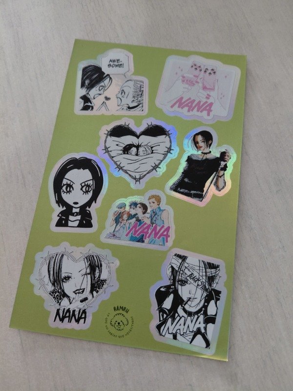 Producto - Planchitas de stickers - Nana