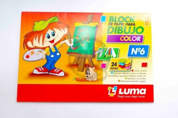 Producto - Block Dibujo LUMA Nro 6  color