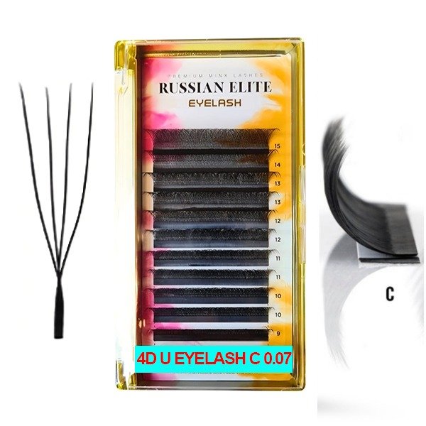 Producto - Extensiones Tecnologicas Russian Elite - 4D UU 0.07 C