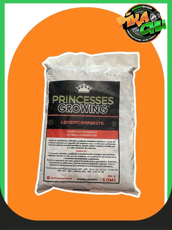 Producto - PRINCESSES GROWING LOMBRICOMPUESTO X 5DM3