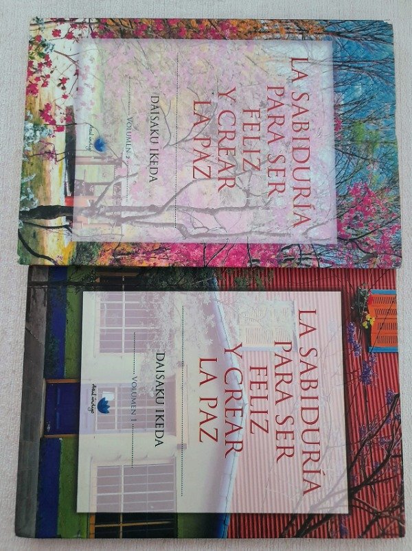 Producto - La Sabiduria Para Ser Feliz Y Crear Paz 1 Y 2 - Daisaku Ikeda - Azul Indigo