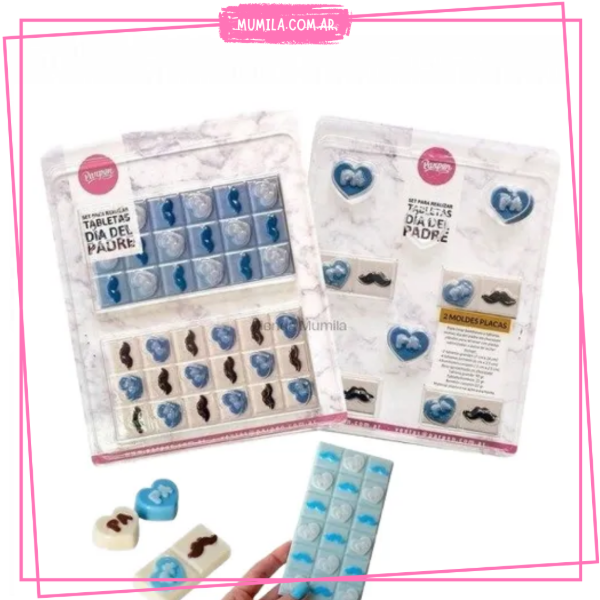 Producto - Molde Placa tableta dia del padre set x2 PARPEN