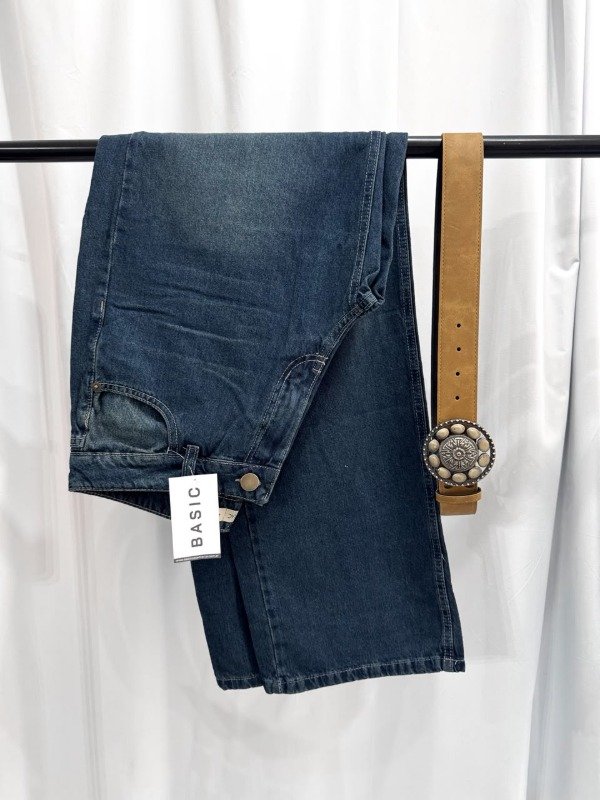 Producto - Jean Wide Leg Aurora tiro bajo azul oscuro