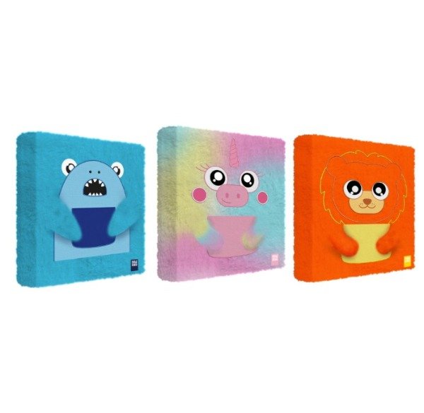 Producto - CARPETA ESCOLAR CON RELIEVE DE PELUCHE BIG LIFE