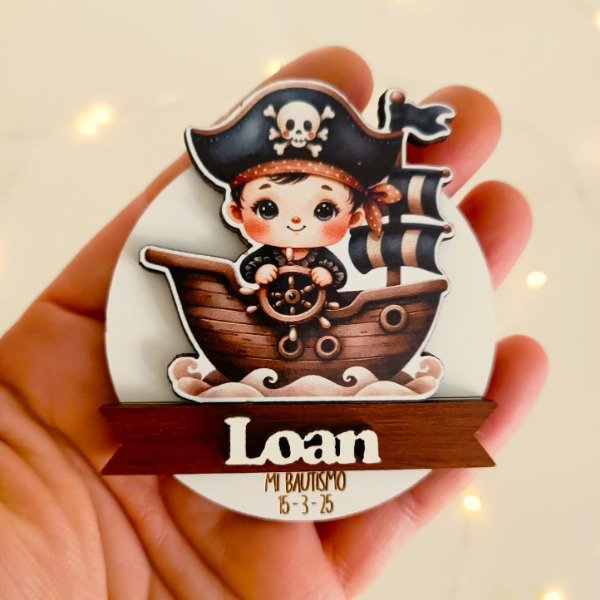 Producto - Souvenir llavero o iman personalizado - PIRATA