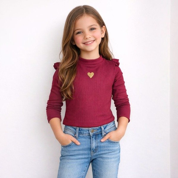 Producto - REMERA PUPERA MINI WAFFLE - BORDÓ