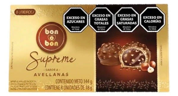 Producto - BON O BON SUPREME AVELLANA X8UN
