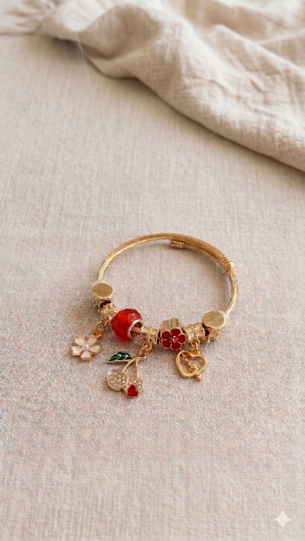 Producto - PULSERA CHARMS ROJA