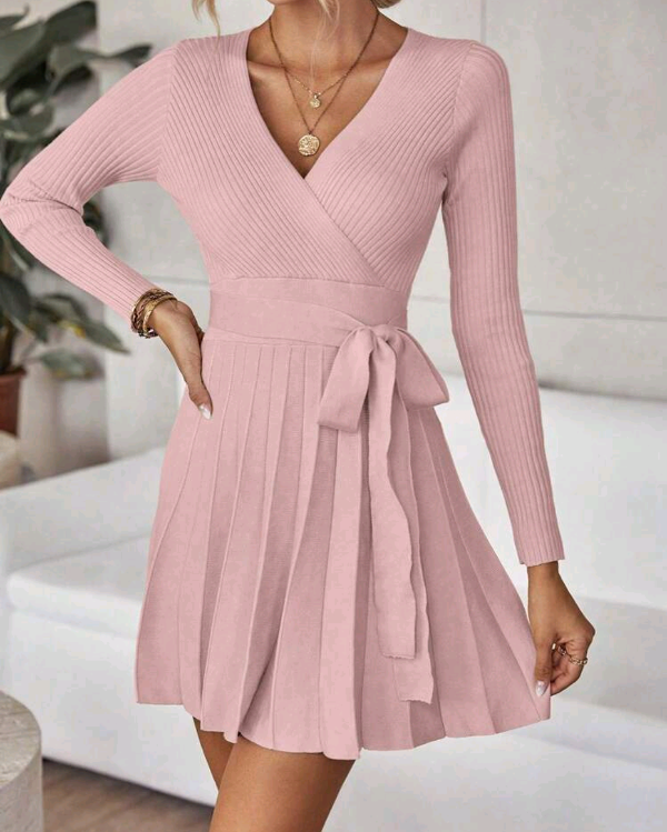 Vestido sweater rosa importado talle S — imagen 5