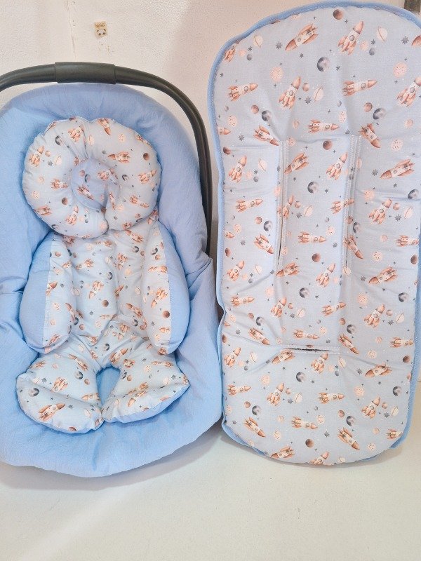 Producto - Set de paseo Cohetes celeste