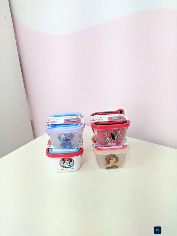 Producto - Set contenedores x3 personajes