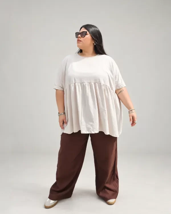 Producto - Maxi remerón volados - algodón - 0