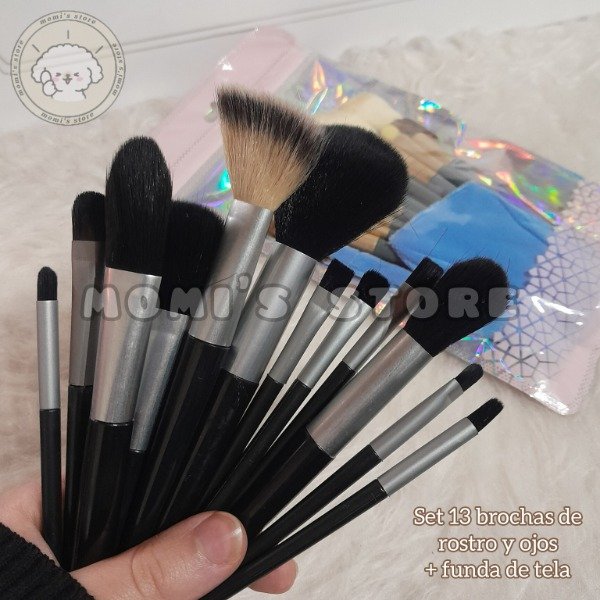 Producto - Set de brochas + funda de tela Eloíse