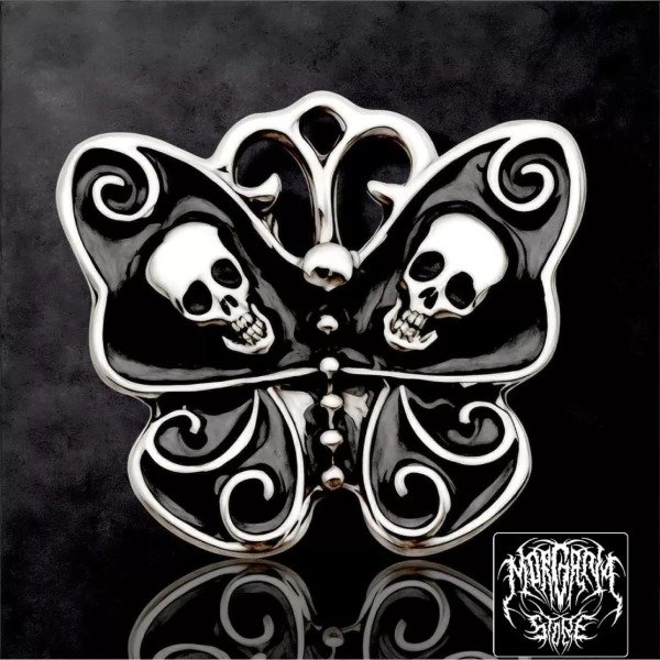 Producto - Dije Mariposa Skull Black