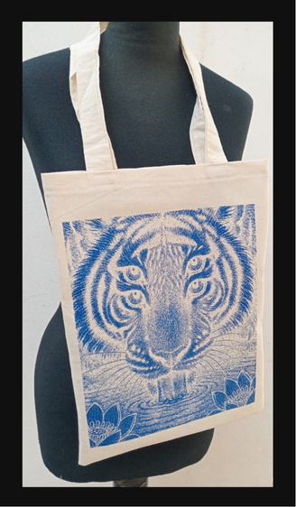 Producto - Tote bag Tigre dos Ojos
