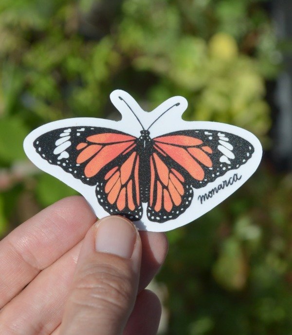 Producto - Sticker transparente UV - Monarca - 0
