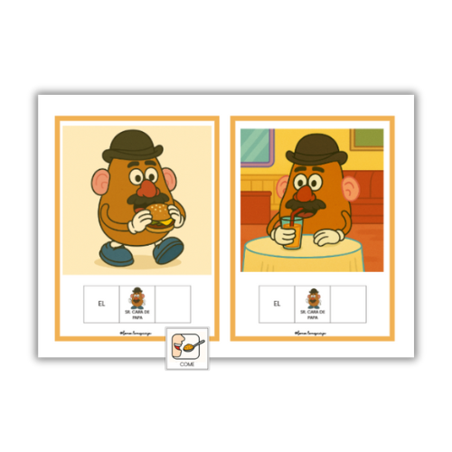 Producto - Mini Libro - El Sr. cara de papa - Qué hace