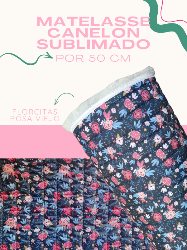 Producto - CANELÓN - FLORCITAS ROSA VIEJO X 50 CM