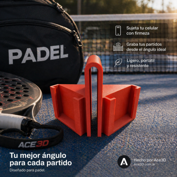 Producto - Holder para redes Padel/Tenis - Soporte para grabar tus partidos de pádel
