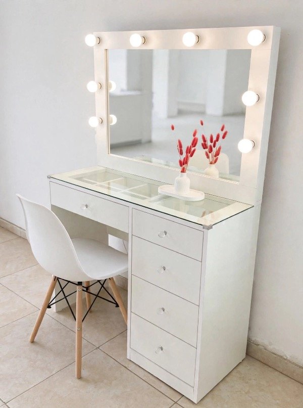 Producto - Maquillador Hollywood Roma cristal con SILLA DE REGALO - 0