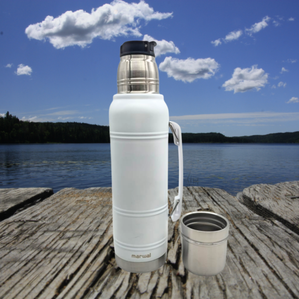 Producto - Termo acero inoxidable 1,25lt Marwal blanco