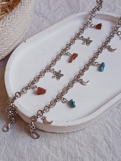 Producto - Pulseras HELEN con escallitas - Acero quirúrgico